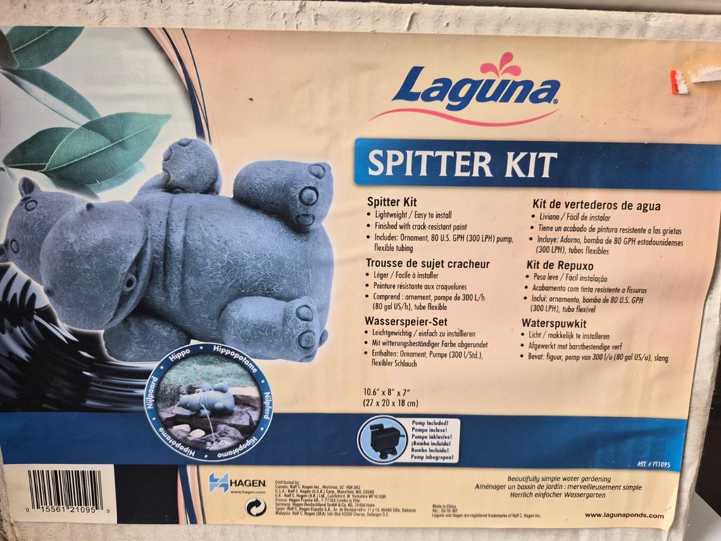 Laguna Nijlpaard Waterspuwer Kit - Nieuw in doos, Tuin en Terras, Vijvers, Ophalen of Verzenden, Nieuw