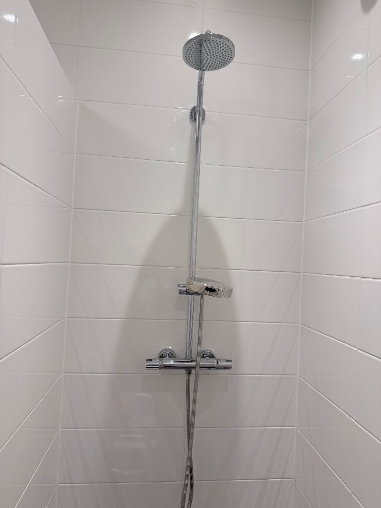 Regendouche set en badkraan Hans grohe, Doe-het-zelf en Verbouw, Ophalen of Verzenden, Gebruikt, Chroom, Douche
