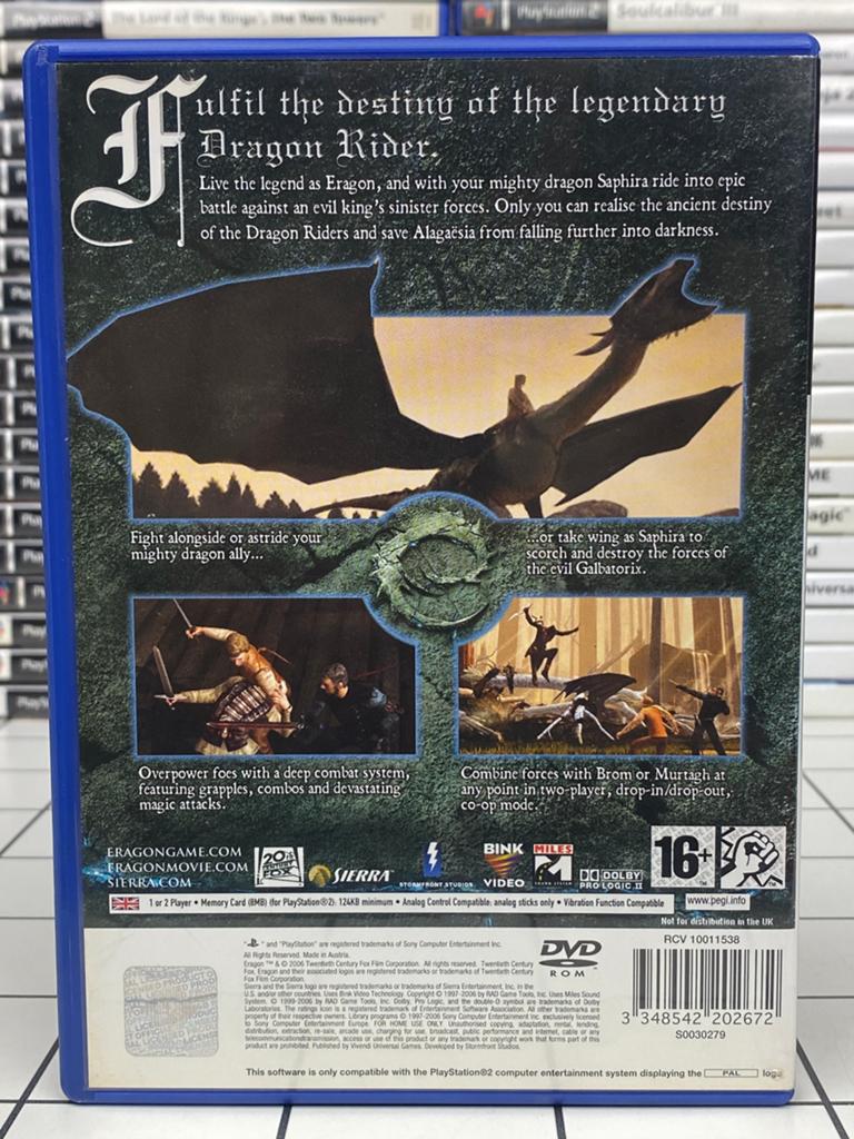 Eragon – PS2 PlayStation 2 Game – Sierra, Sierra, Ophalen of Verzenden, Zo goed als nieuw, Role Playing Game (Rpg)