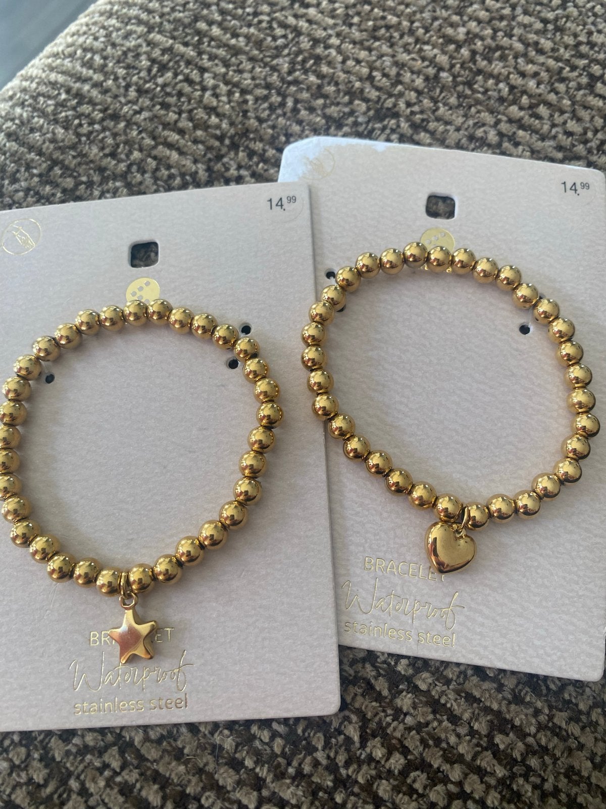 RVS Armbandjes Goud Look - My Jewellery Stijl, Staal, Nieuw, Ophalen of Verzenden, Met bedels of kralen
