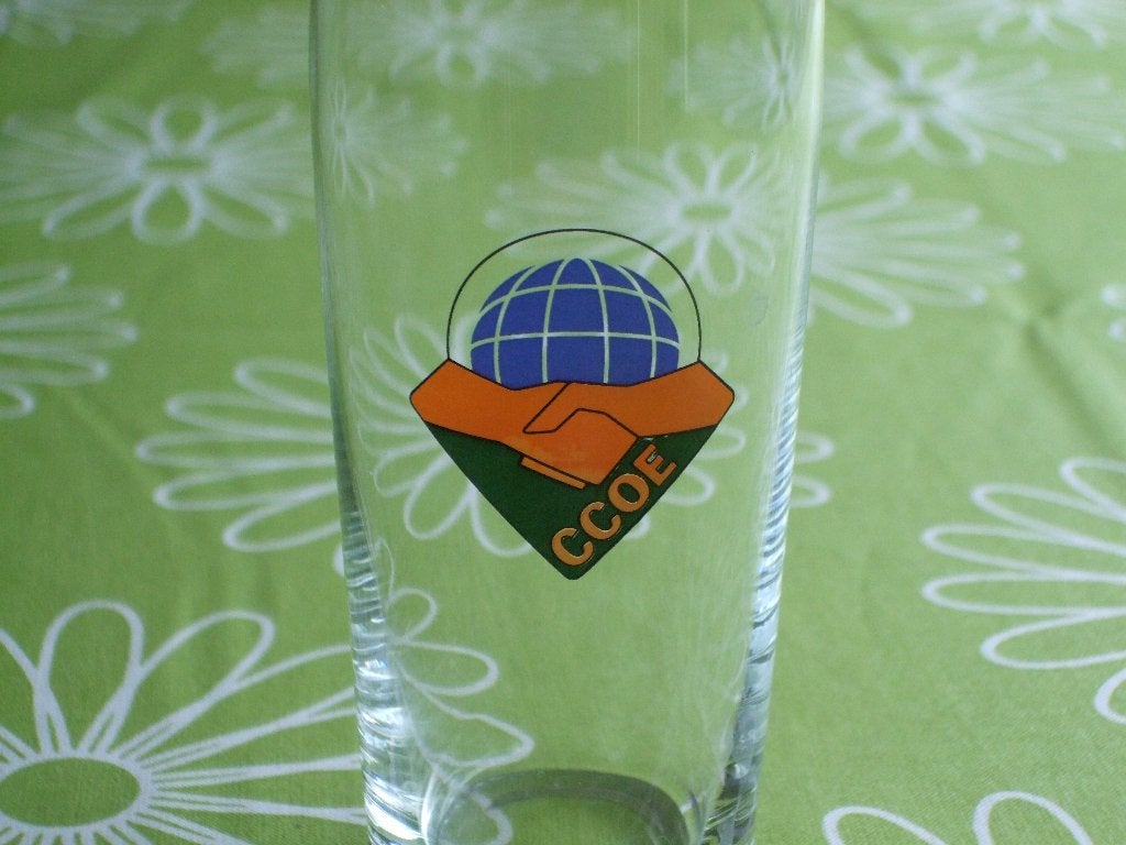 Glas CCOE - centrum voor civiel-militaire samenwerking NAVO, Verzamelen, Ophalen of Verzenden, Overige soorten, Nederland
