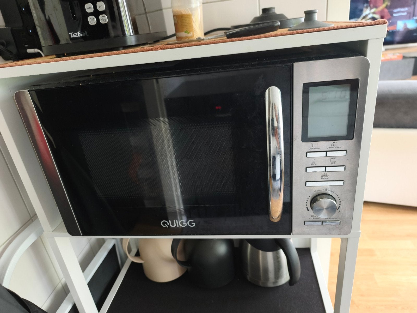 Quigg Roestvrijstalen Magnetron MW 9082 - Zo goed als nieuw, Ophalen