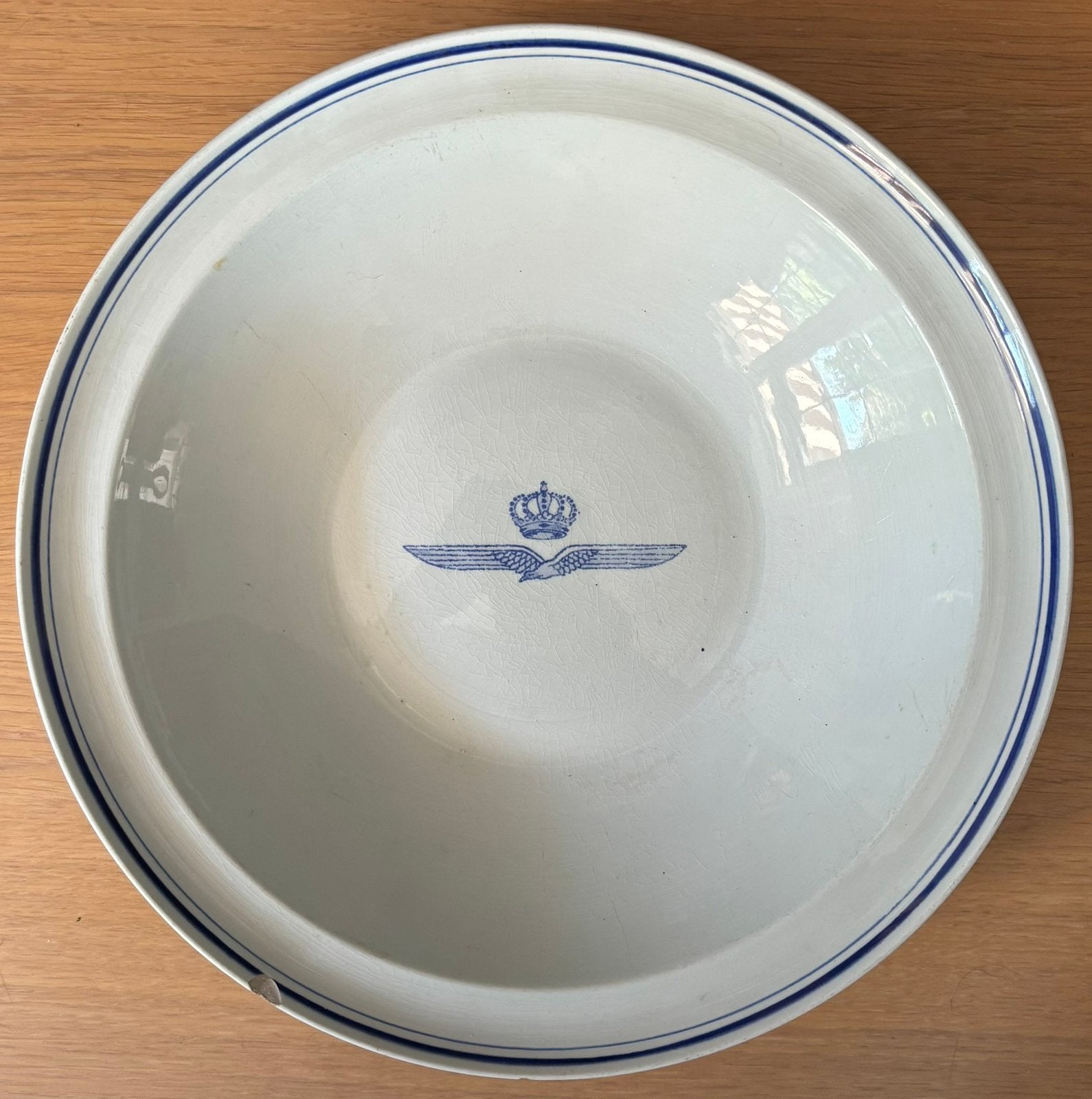 Vintage porceleinen bord KLM, Ophalen