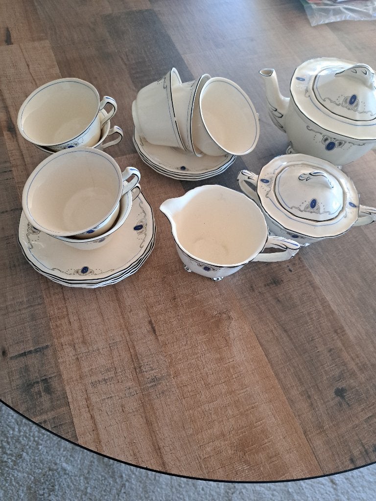 antiek servies Alfred Meakin, Ophalen of Verzenden