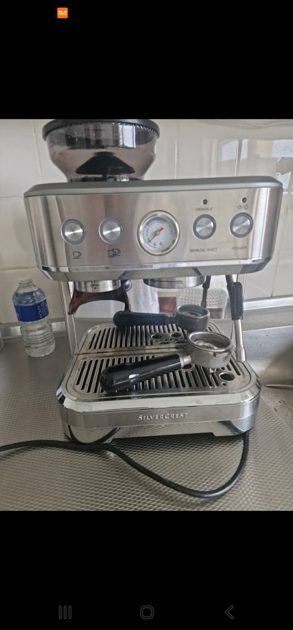 Silvercrest Espresso alleen als onderdelen niet te repareren, Witgoed en Apparatuur, Koffiezetapparaten, Espresso apparaat, Koffiebonen