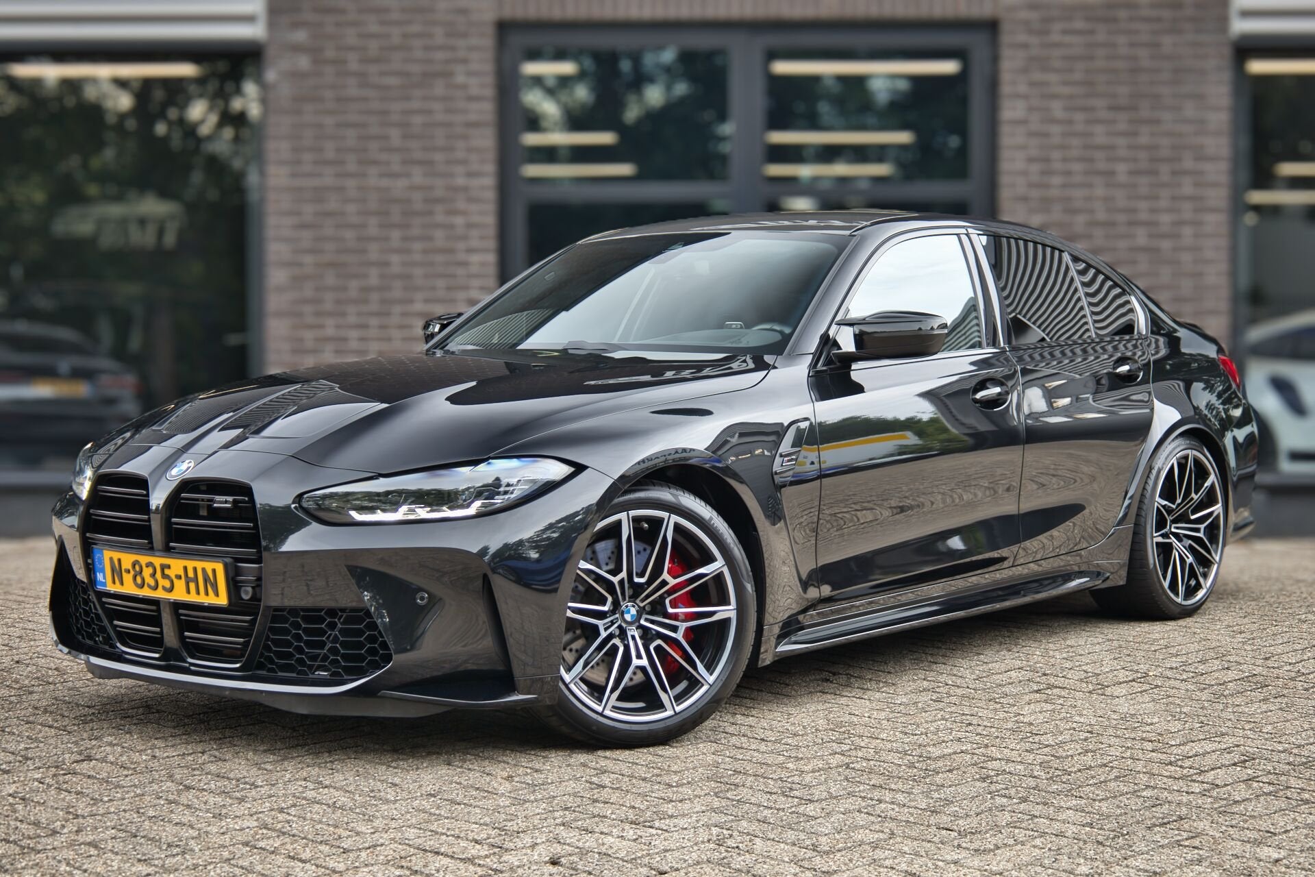 BMW M3 G80 Competition / BTW / Head-Up / HK (bj 2021), Auto's, BMW, Automaat, Achterwielaandrijving, Gebruikt, Met garantie (alle)