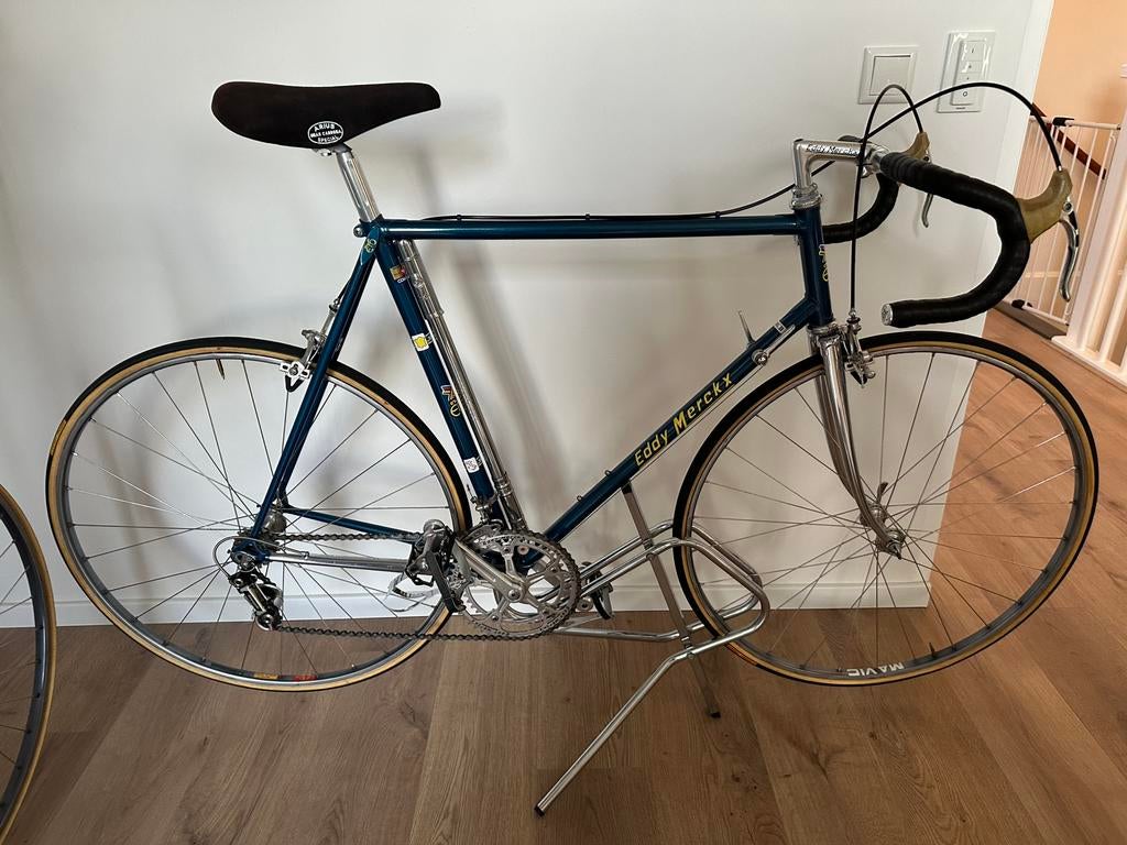 Eddy merckx professional blauw, Fietsen en Brommers, Fietsen | Racefietsen, Zo goed als nieuw, Overige merken, Meer dan 20 versnellingen