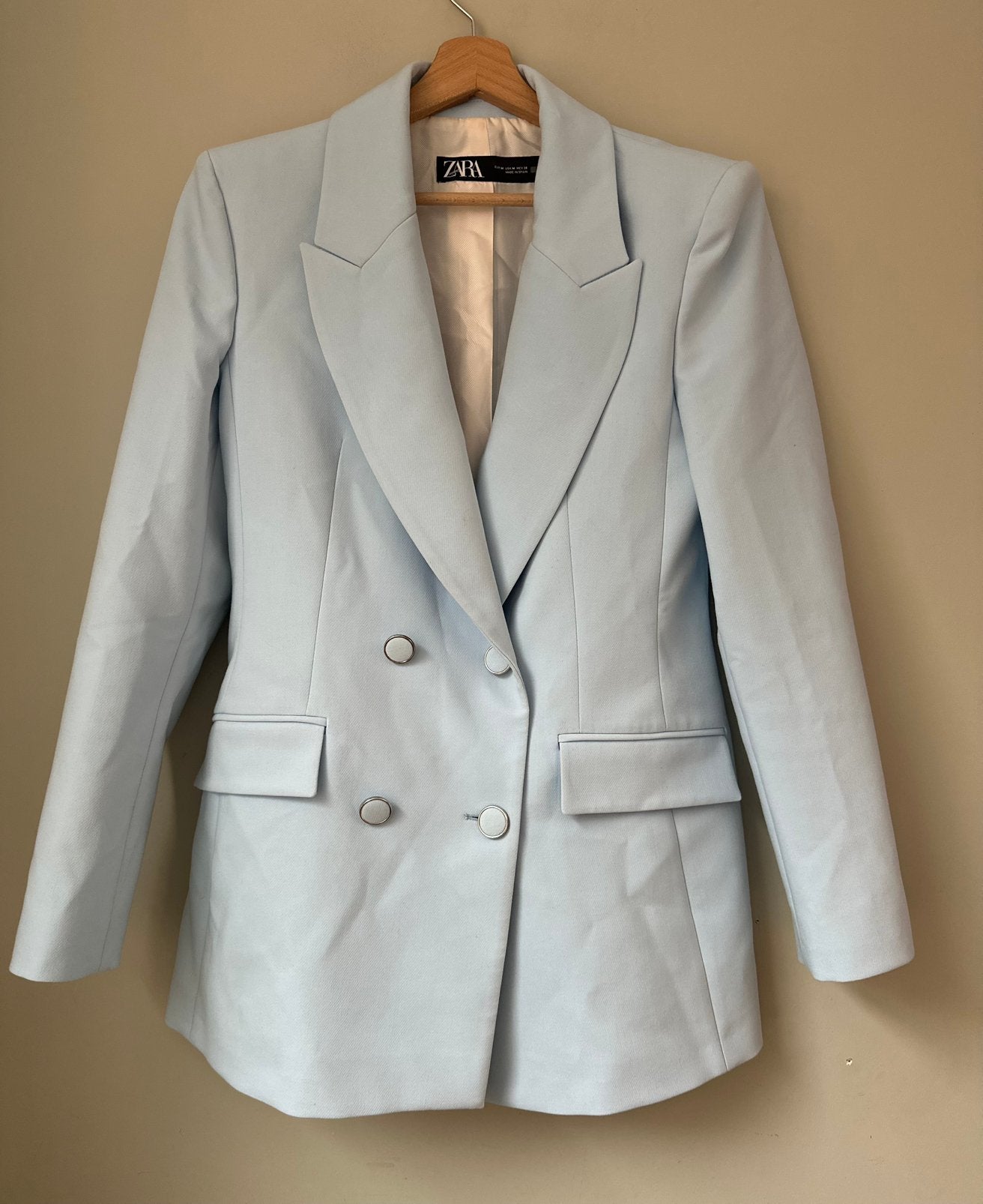 Blazer Zara Maat M, Kleding | Dames, Maat 38/40 (M), Blauw, Ophalen of Verzenden, Zo goed als nieuw