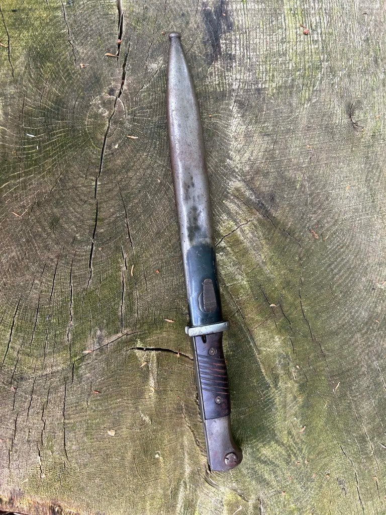 Duitse bajonet WO2, Ophalen of Verzenden, Duitsland, Mes of Dolk