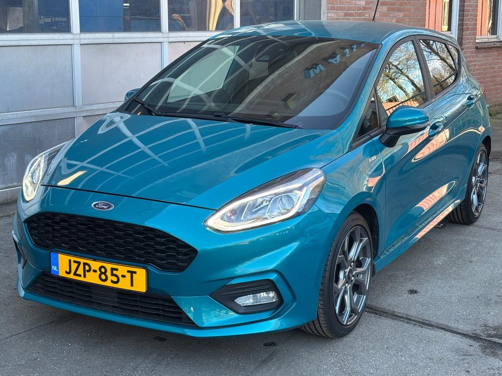 Ford Fiesta 1.0 EcoBoost ST-Line 101PKDEALER OH,CARPLAY,BANG, Voorwielaandrijving, Gebruikt, Blauw, Origineel Nederlands
