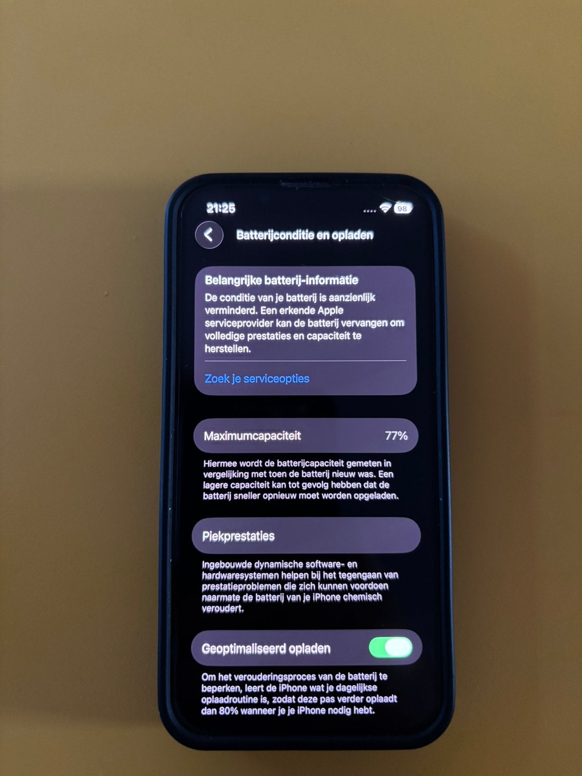 Iphone 13 mini (256gb) + sp connect hoesje, Telecommunicatie, Mobiele telefoons | Apple iPhone, Zwart, 77 %, Zo goed als nieuw