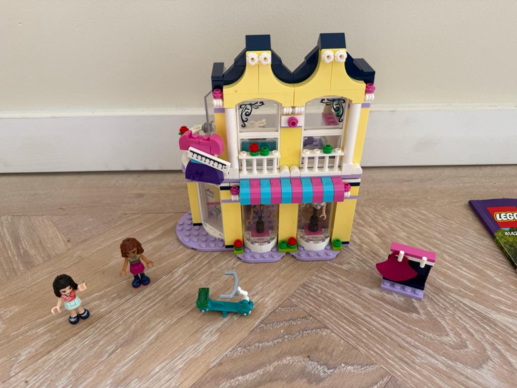 LEGO Friends Emma's Modewinkel - 41427, Lego, Friends, Ophalen of Verzenden, Zo goed als nieuw