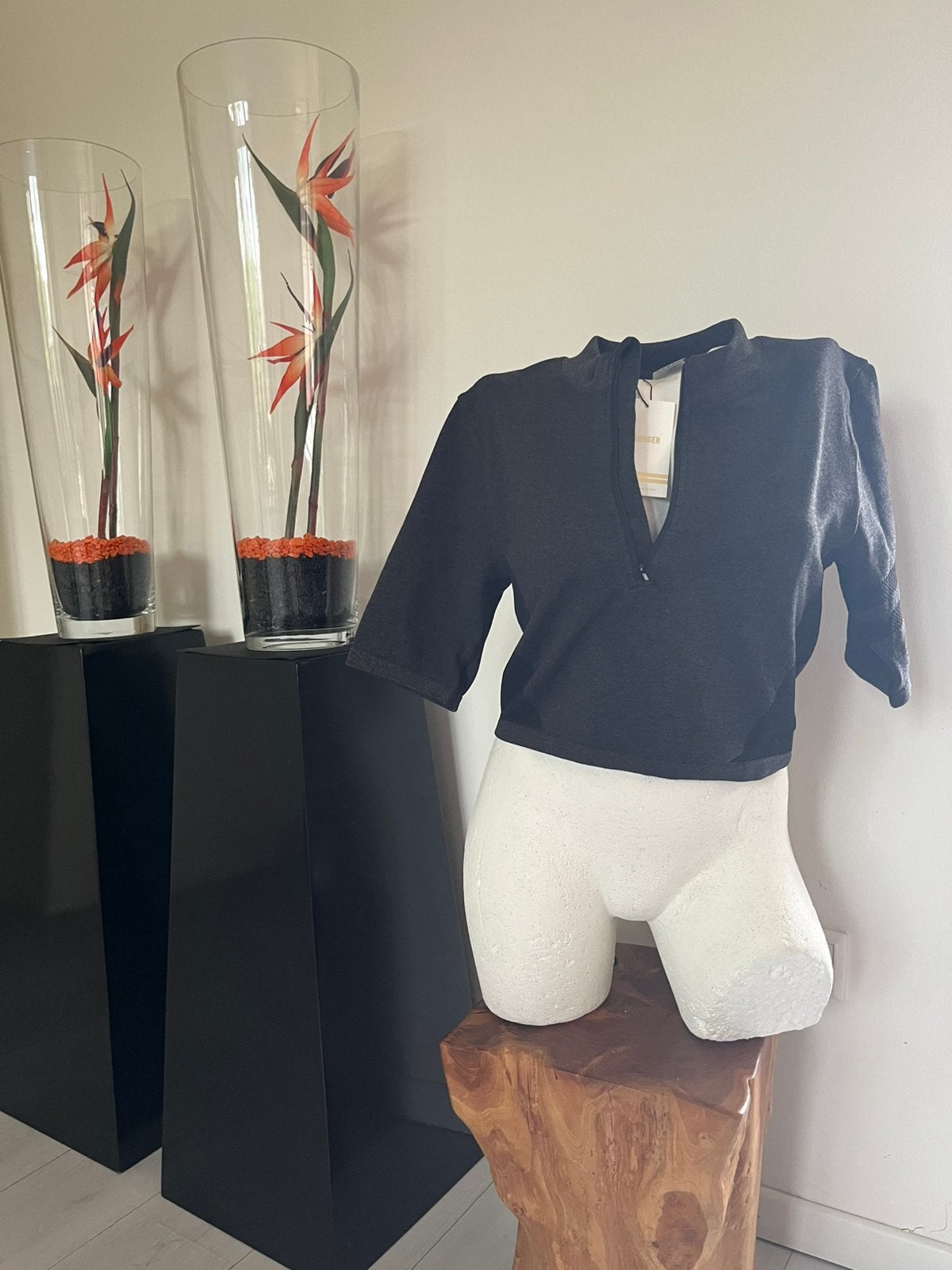 Top trui stronger grijs zwart xl, Zwart, Maat 46/48 (XL) of groter, Ophalen of Verzenden, Fitness of Aerobics