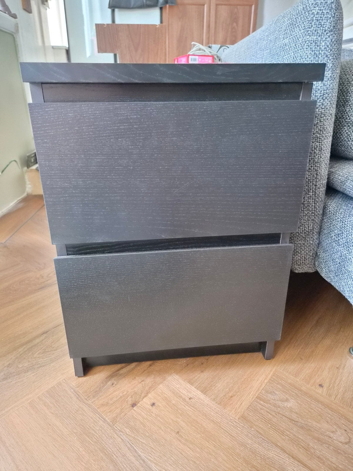 Ikea Malm nachtkastje/ladekast, Ophalen, Zo goed als nieuw, Minder dan 45 cm