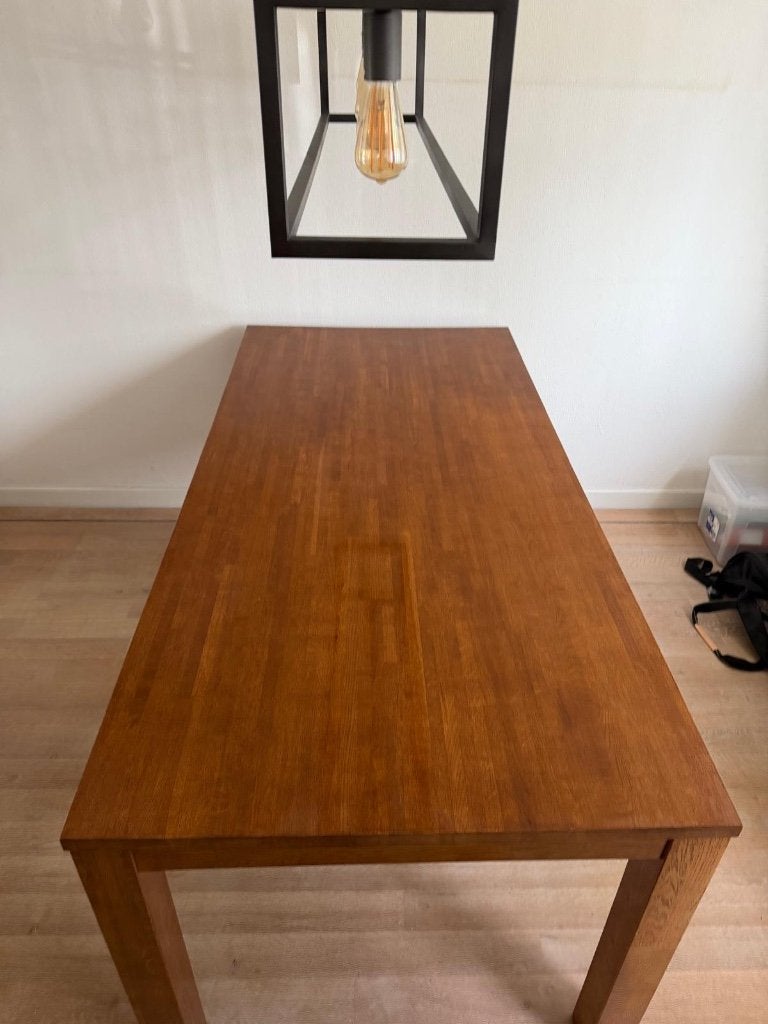 Eiken tafel, Huis en Inrichting, Tafels | Eettafels, Ophalen, Gebruikt, Eikenhout, 50 tot 100 cm