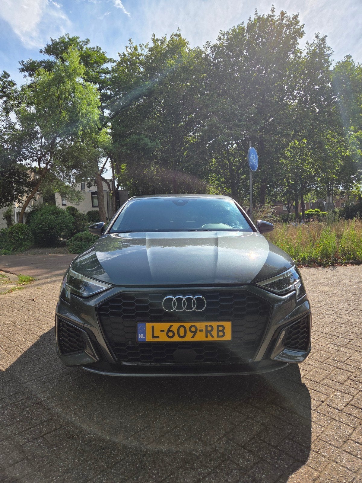 Audi A3 35 Tfsi 150pk Mhev S-tronic 2021 Grijs, Auto's, Audi, 1498 cc, 1295 kg, 4 cilinders, Leder en Stof