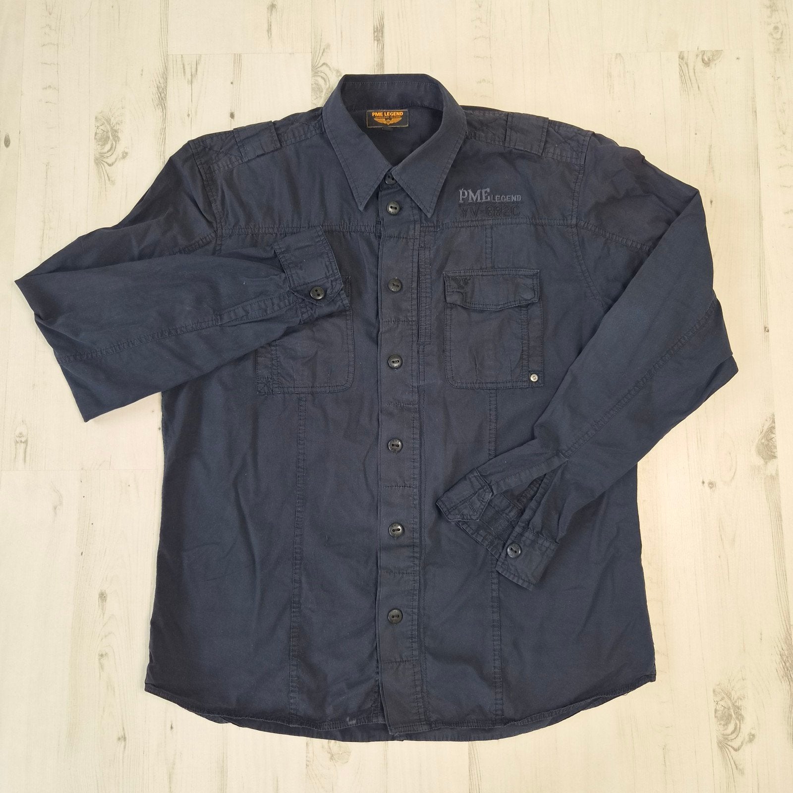 PME Legend overhemd XXL dikker katoen zwart, Kleding | Heren, Zwart, Ophalen of Verzenden, Zo goed als nieuw, PME Legend