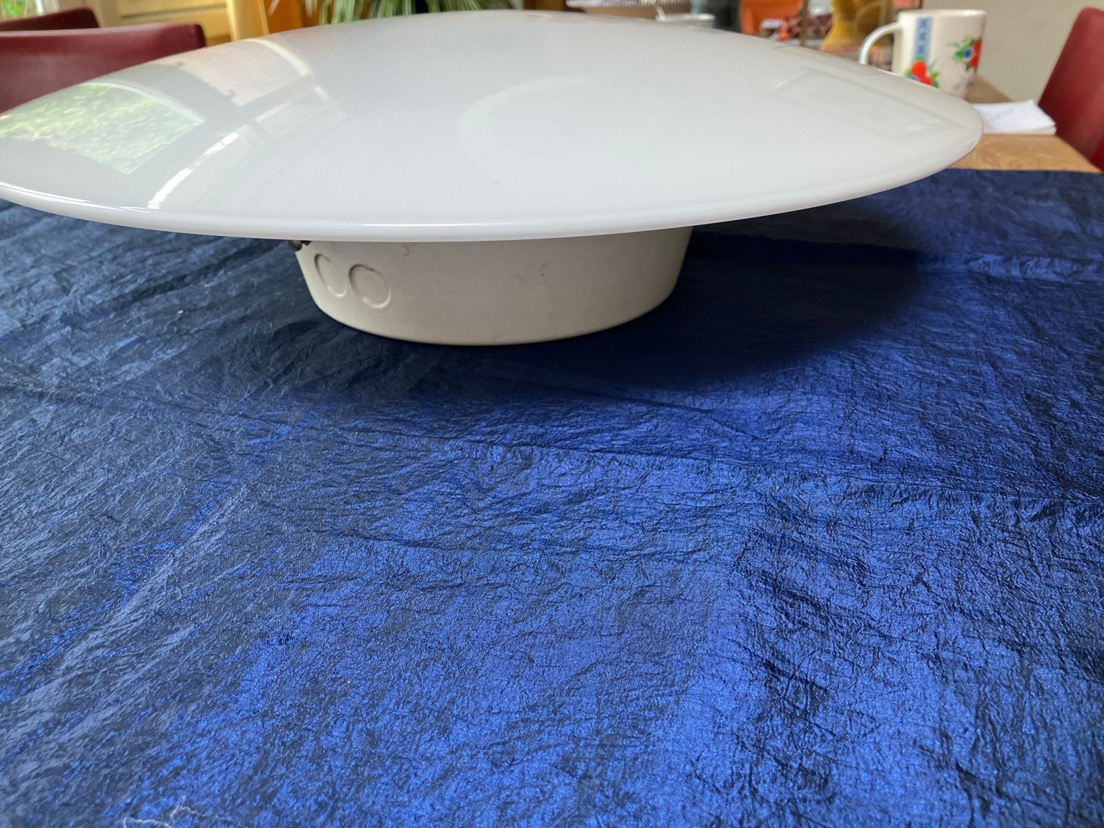 Louis Poulsen plafondlamp, wit, 2x13W, Made in Denmark, Ophalen of Verzenden, Gebruikt