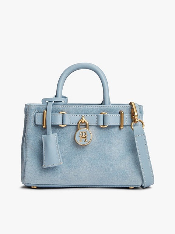 Tommy hilfiger the American Icon suède shopper, Sieraden, Tassen en Uiterlijk, Ophalen of Verzenden, Nieuw, Blauw, Handtas