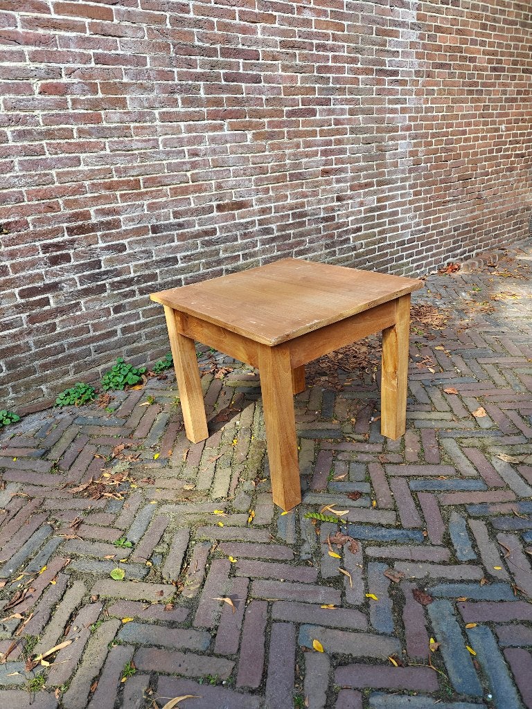 stabiele eiken bijzettafel, Ophalen, Gebruikt, 50 tot 100 cm, 50 tot 100 cm
