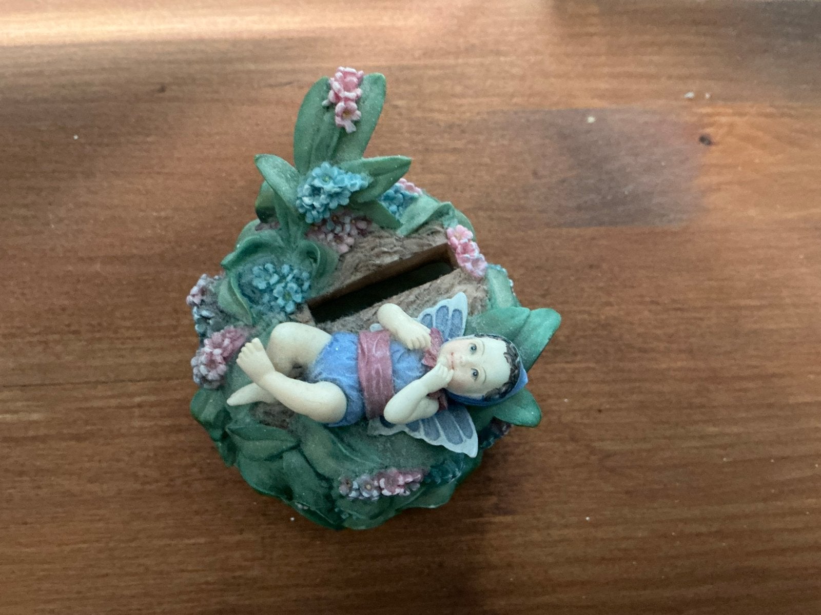 Flower Fairies Spaarpot - The Forget-me-not Fairy, Ophalen of Verzenden, Zo goed als nieuw, Steen, Aardewerk of Keramiek, Overige thema's