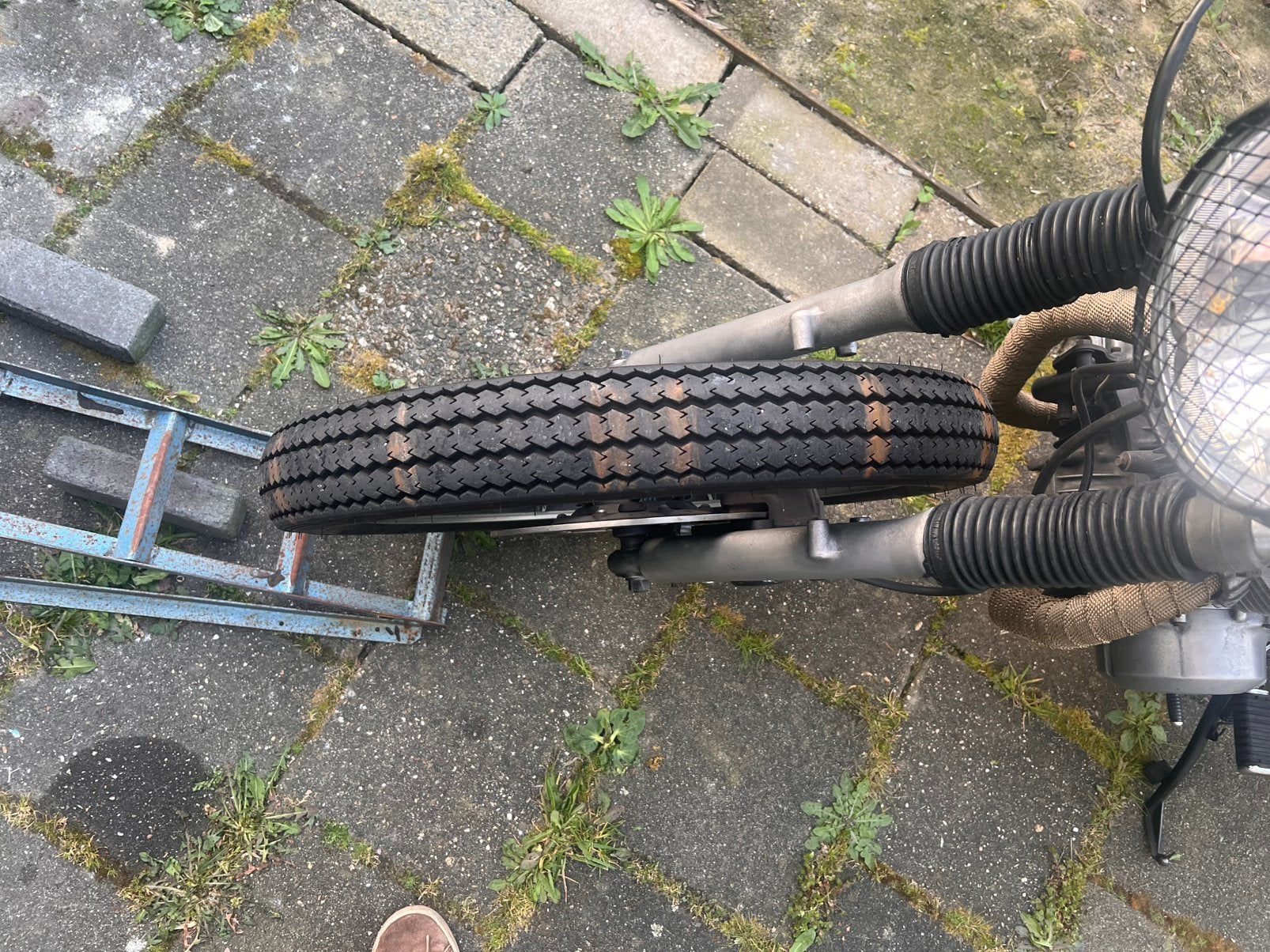 Oldtimer stoer uiterlijk bobber chopper banden met velgen., Ophalen, Minder dan 10 versnellingen, Minder dan 49 cm, Zo goed als nieuw