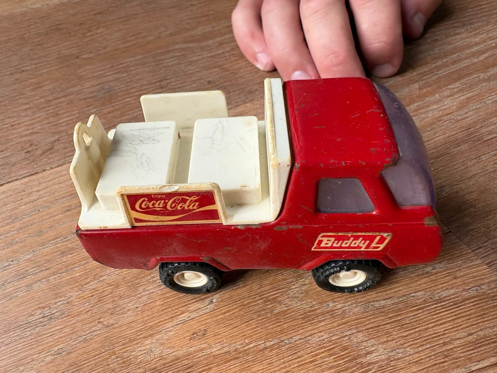 Vintage Buddy L Coca-Cola speelgoedtruck, Ophalen of Verzenden, Gebruikt