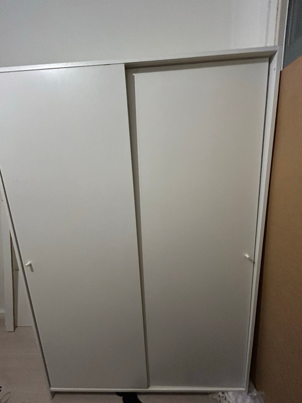 İkea kledingkast met schuifdeuren GEDEMONTEERD EN SNEL WEG, Ophalen, Gebruikt, 100 tot 150 cm, 200 cm of meer