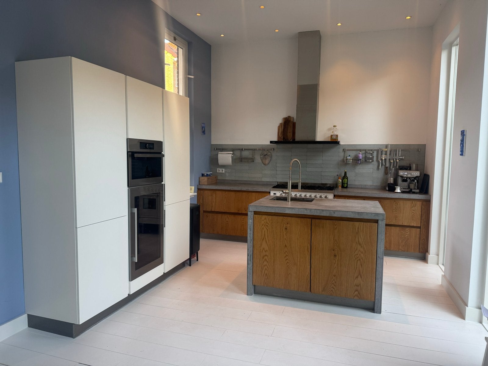 Keuken fineer en betonblad - hoogwaardige kwaliteit, Ophalen, Gebruikt, Bruin, Graniet of Steen