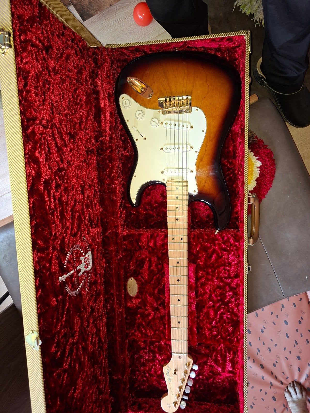 fender stratocaster 60th annyversary commemorative, Muziek en Instrumenten, Ophalen, Zo goed als nieuw, Elektrische gitaar