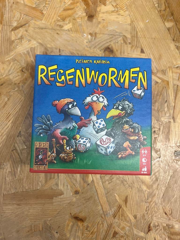 Regenwormen dobbelspel van 999 Games, Drie of vier spelers, Ophalen of Verzenden, Gebruikt