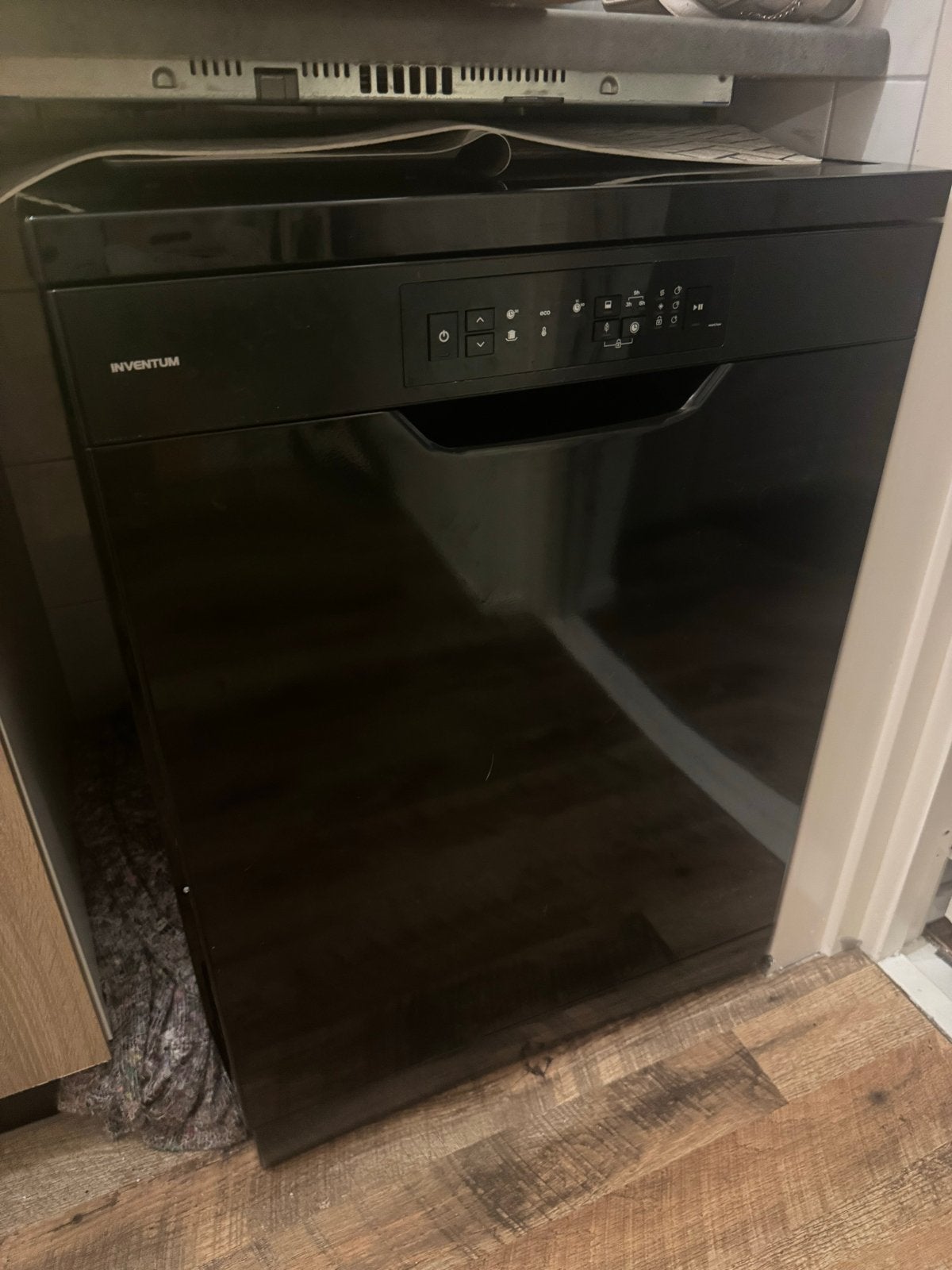 Inventum VWV6008AB Zwart Vrijstaande Vaatwasser, Witgoed en Apparatuur, Vaatwasmachines, Ophalen, 60 cm of meer, Zo goed als nieuw