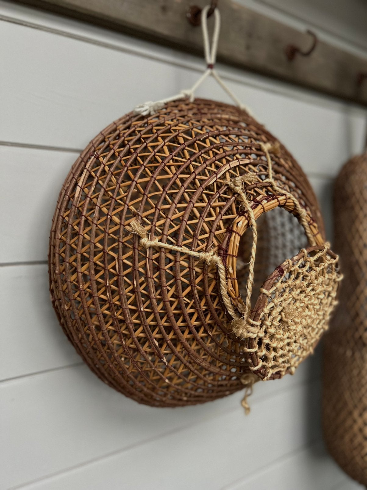 Fish-trap visfuik mosselfuik handemaakte rattan vangnet, Ophalen of Verzenden