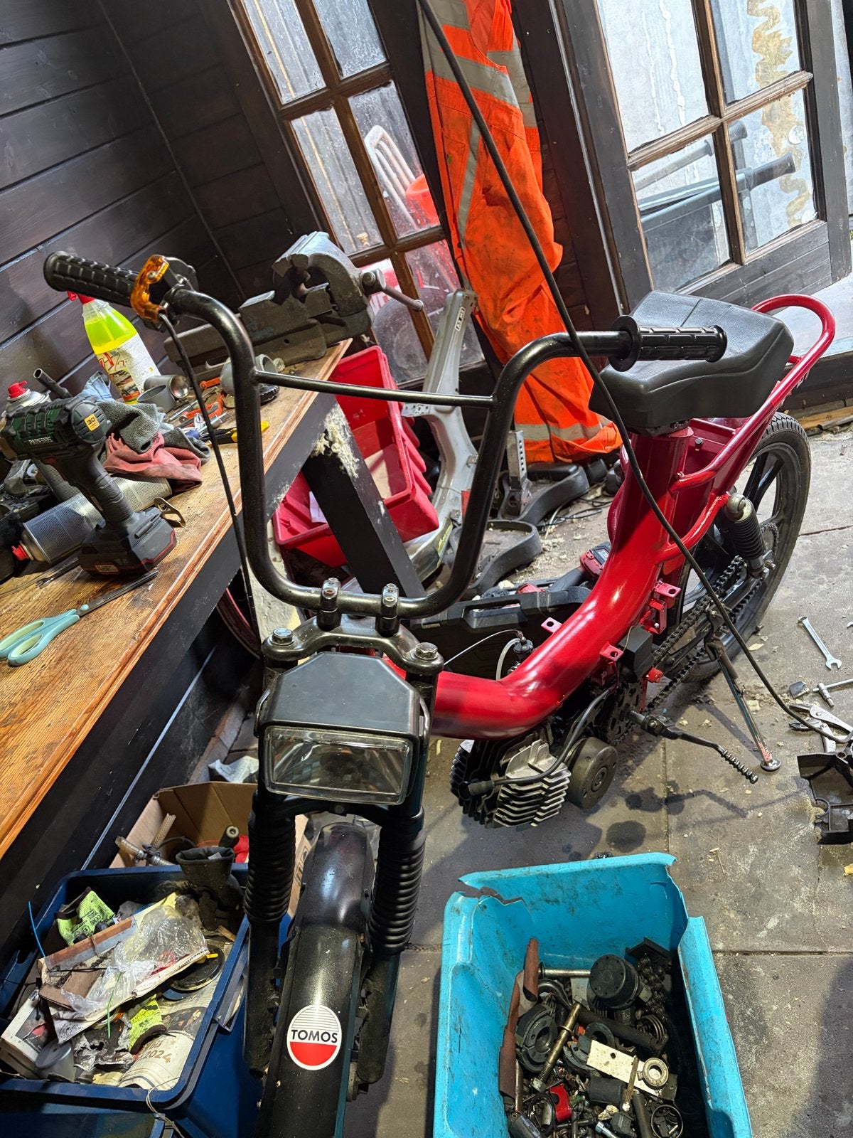 2 Tomos brommers (Flexer & A35) + veel onderdelen, Fietsen en Brommers, Ophalen, Gebruikt, Overige typen