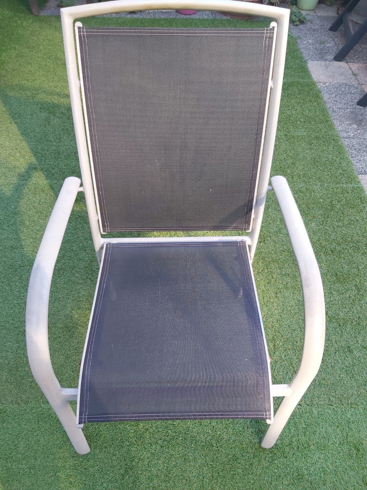 Tuintafel, Ophalen, Gebruikt, Rechthoekig, Aluminium