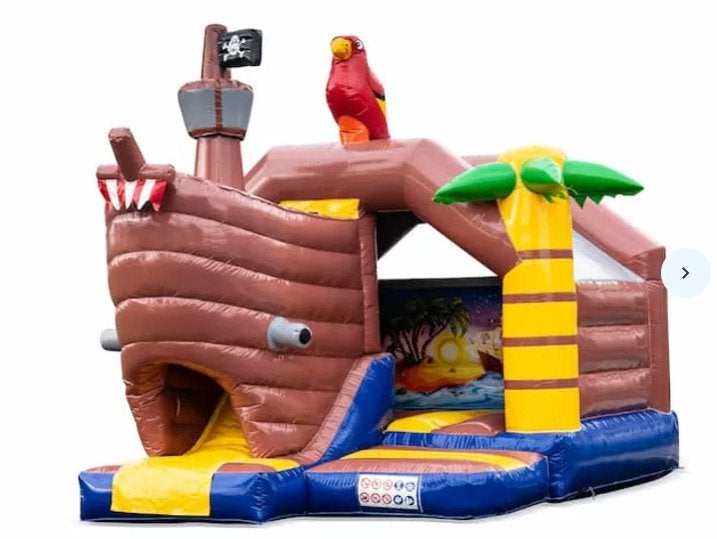 Springkussen multifun Piraat te huur, huren, Ophalen of Verzenden, Nieuw, Verjaardag