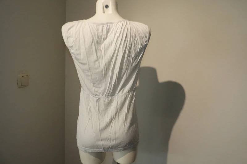 Wolford witte top mooi basis model overslagje v hals Mt L, Kleding | Dames, Verzenden, Wit, Maat 42/44 (L), Zo goed als nieuw