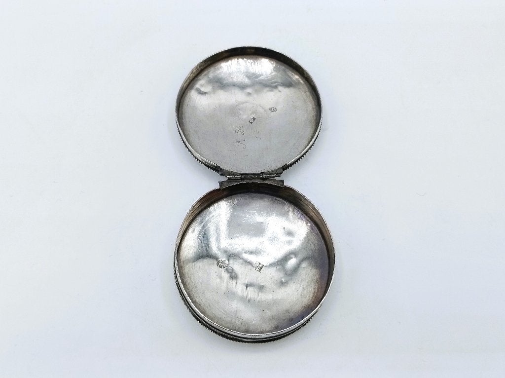 Zilveren pepermuntdoosje, C. van Dam Kooijman, 1829, Verzenden, Zilver