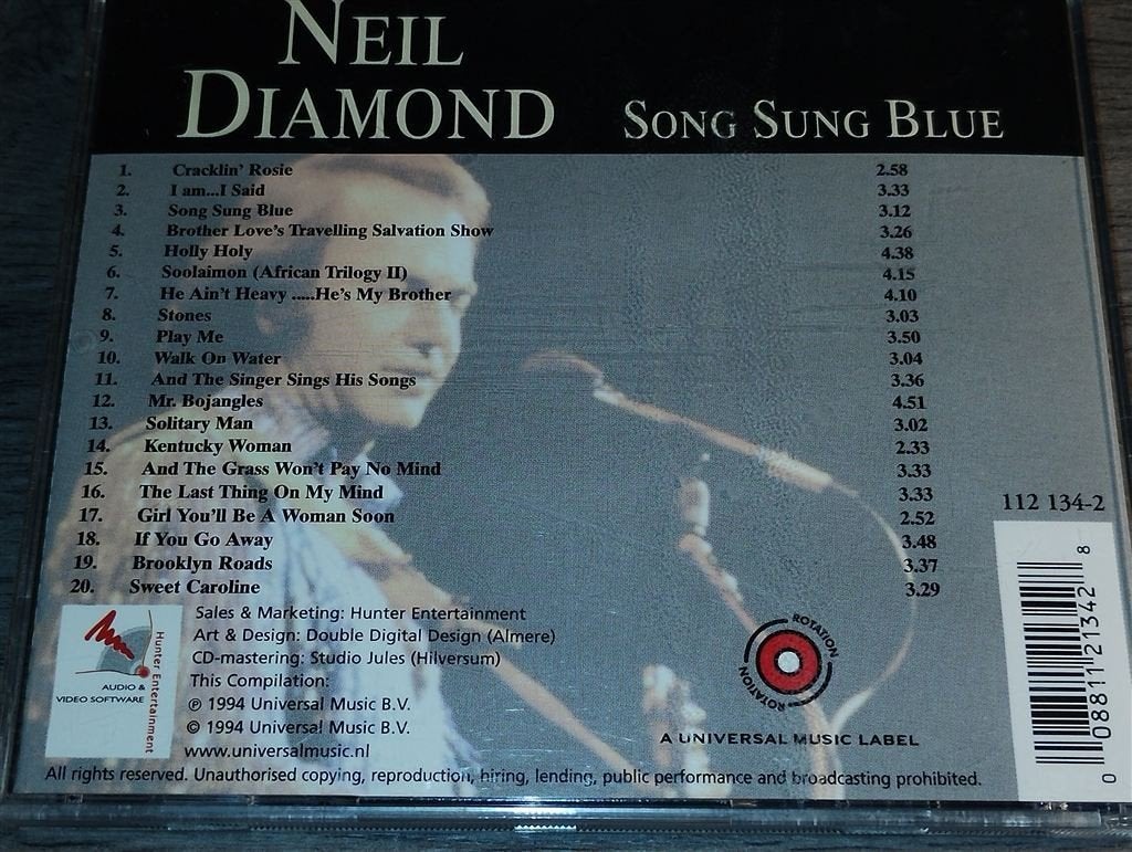 Neil Diamond - Song sung Blue, Cd's en Dvd's, Ophalen of Verzenden, Zo goed als nieuw