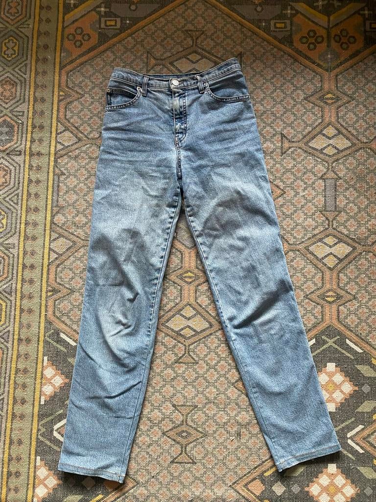 Armani Jeans XS - High Waisted Rechte Pijp, Kleding | Dames, Spijkerbroeken en Jeans, Ophalen of Verzenden, Gedragen, Blauw, W27 (confectie 34) of kleiner