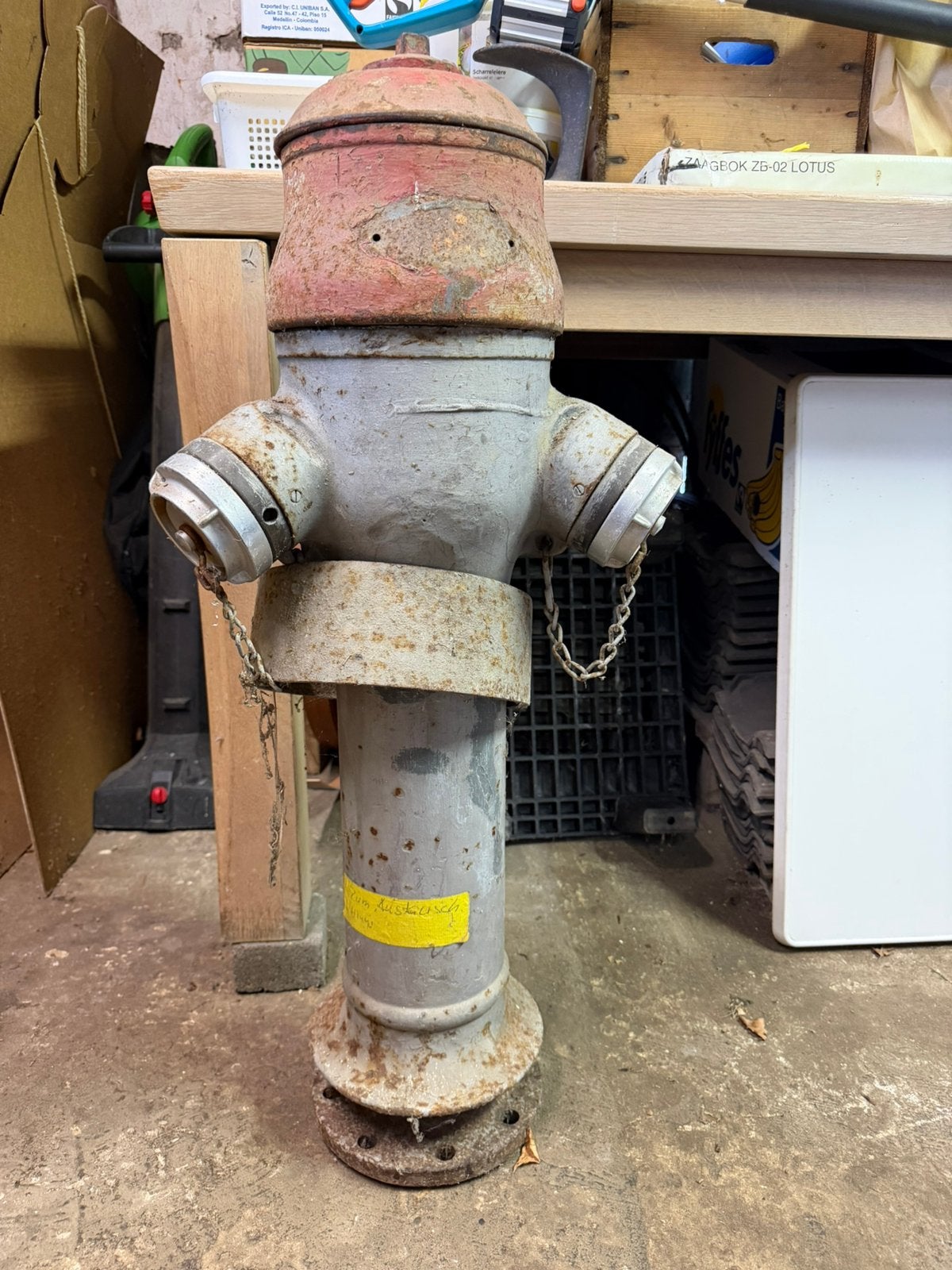 Brandweer hydrant uit zwitserland brandkraan, Ophalen, Gebruikt