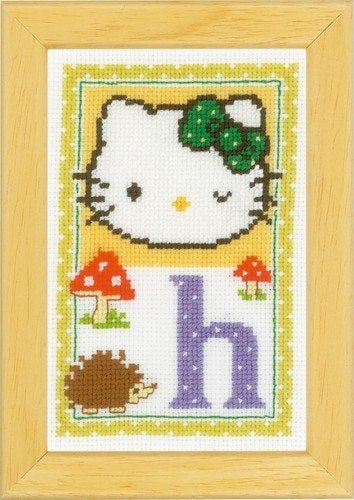 Borduurpakket Hello kitty letter H pn0149532, Hobby en Vrije tijd, Geen, Geen, Nieuw, Ophalen of Verzenden