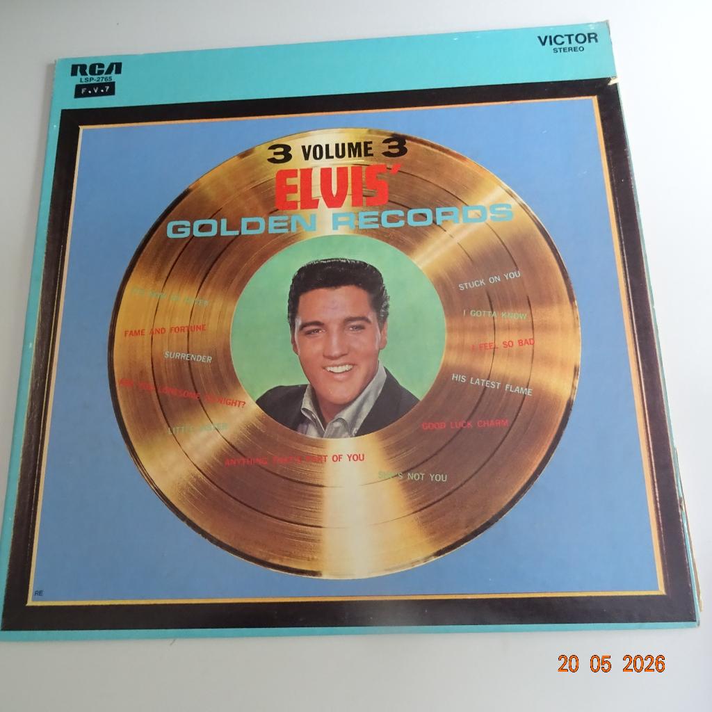 Elvis Presley - Elvis' Golden Records (Volume 3), Cd's en Dvd's, Vinyl | Pop, Gebruikt, Complilatie, Fotohoes, Inclusief binnenhoes