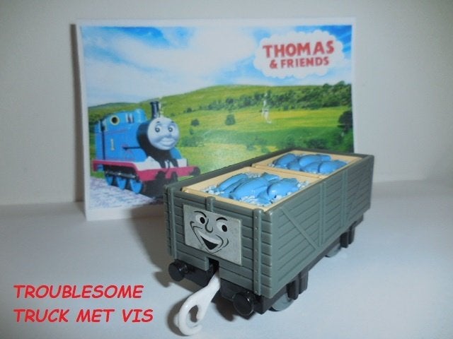 Trackmaster Thomas de Trein, Troublesome Truck met Vis, Ophalen of Verzenden, Gebruikt