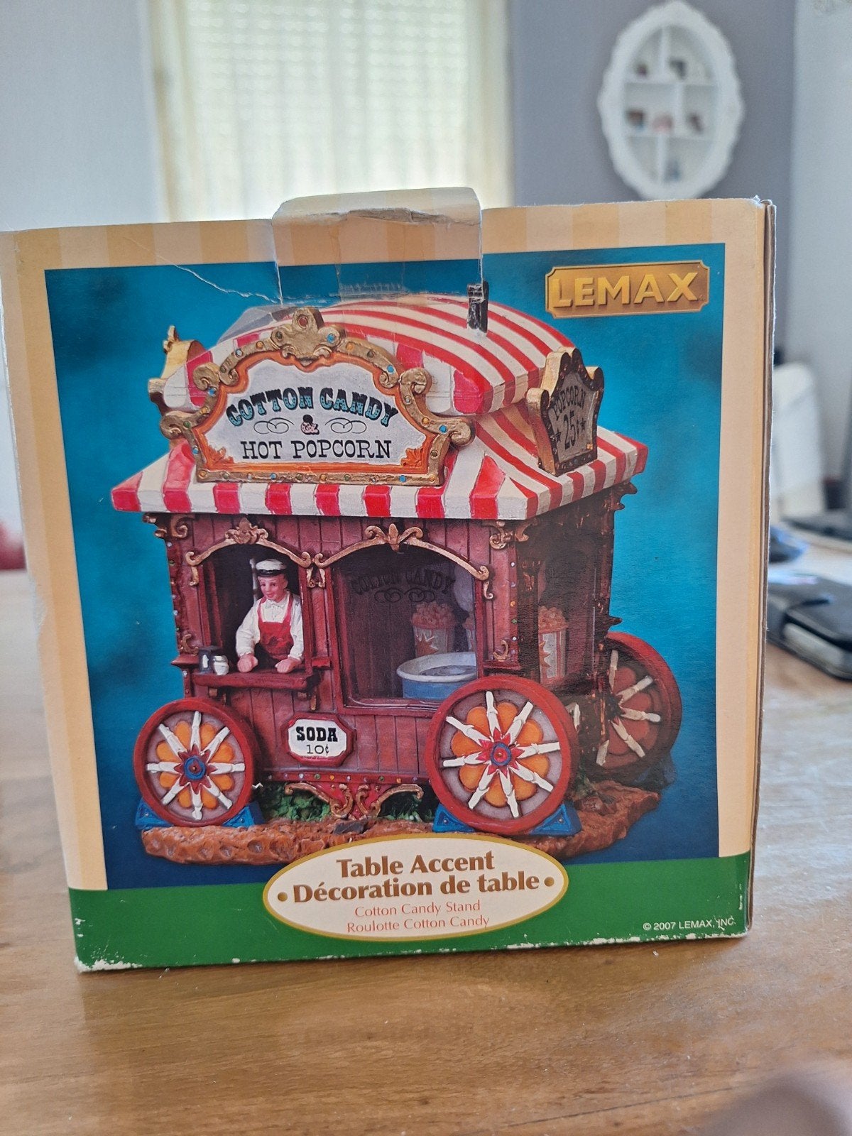 Lemax Cotton Candy & Hot Popcorn Stand - Kerstdorp, Diversen, Ophalen of Verzenden, Zo goed als nieuw