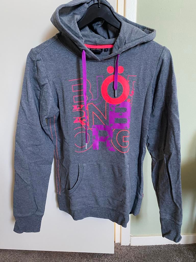 Björn Borg dames hoodie - Zo goed als nieuw - Maat L, Ophalen of Verzenden, Zo goed als nieuw, Maat 42/44 (L), Grijs