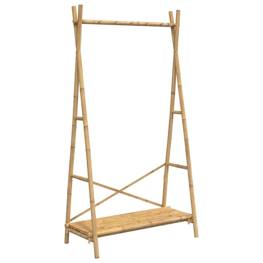 Kledingrek opbergrek bamboe met schap GRATIS VERZONDEN!, Verzenden, Nieuw, Nvt, Nvt