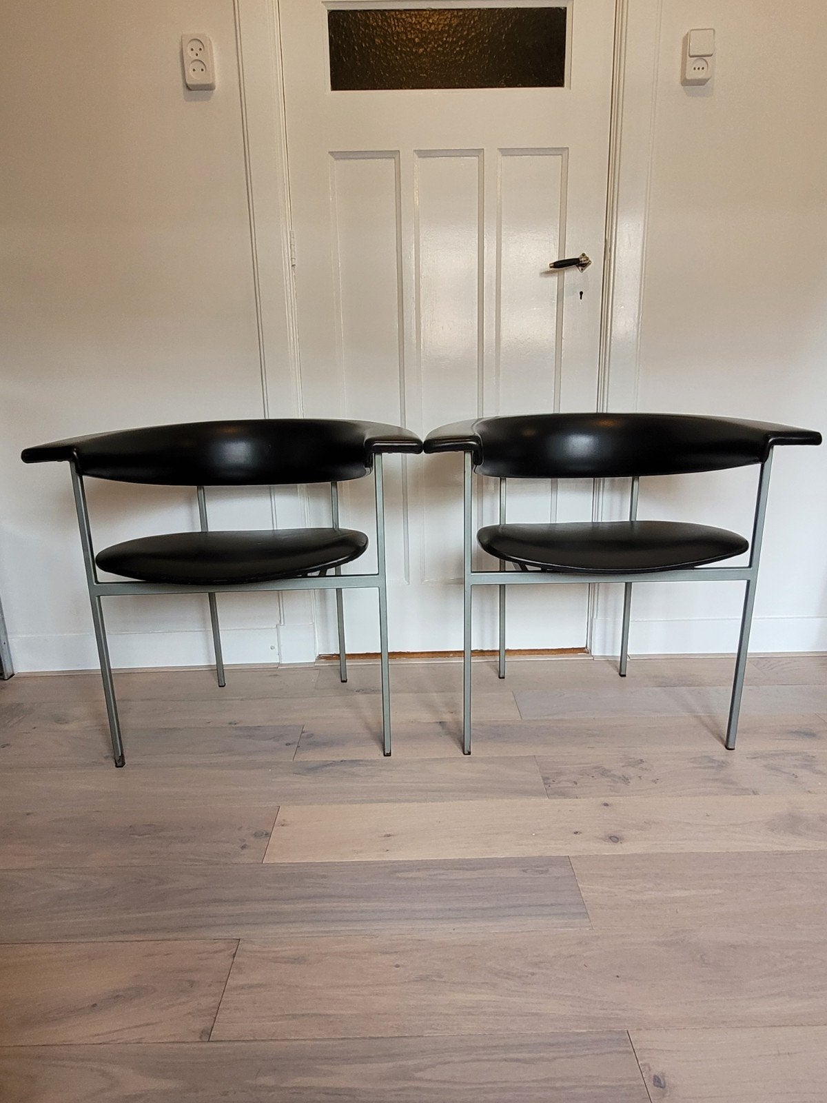 2 x Gamma Club Chair. Rudolf Wolf, Ophalen, Gebruikt, Minder dan 75 cm, Metaal
