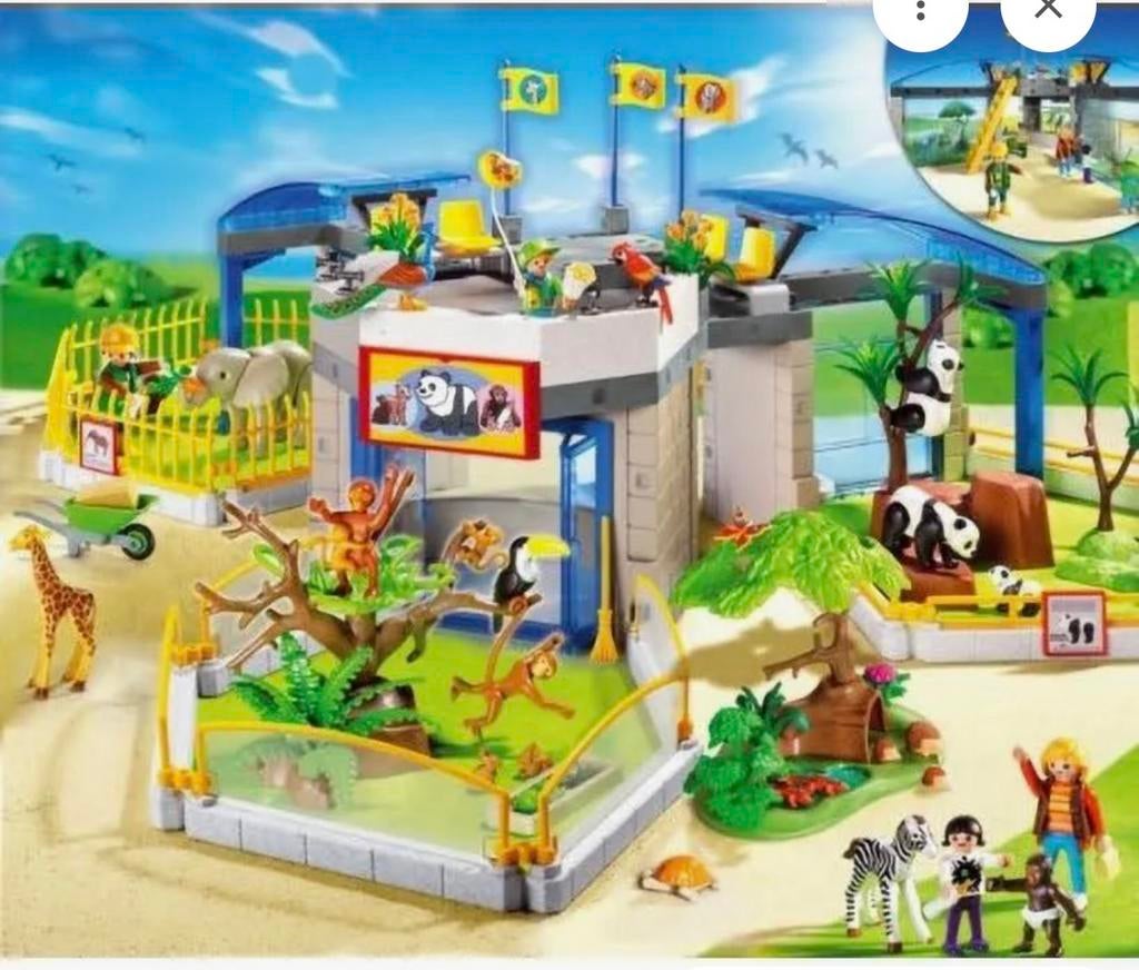Playmobil Dierenpark 4093 - Compleet met veel dieren, Kinderen en Baby's, Speelgoed | Playmobil, Ophalen of Verzenden, Zo goed als nieuw