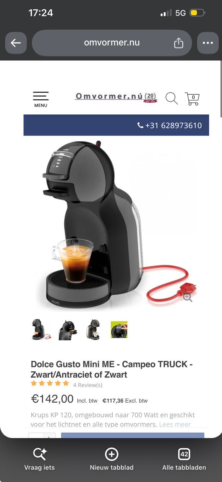 Campeo mini me doce gusti 700 watt, Ophalen, Zo goed als nieuw, Overige modellen